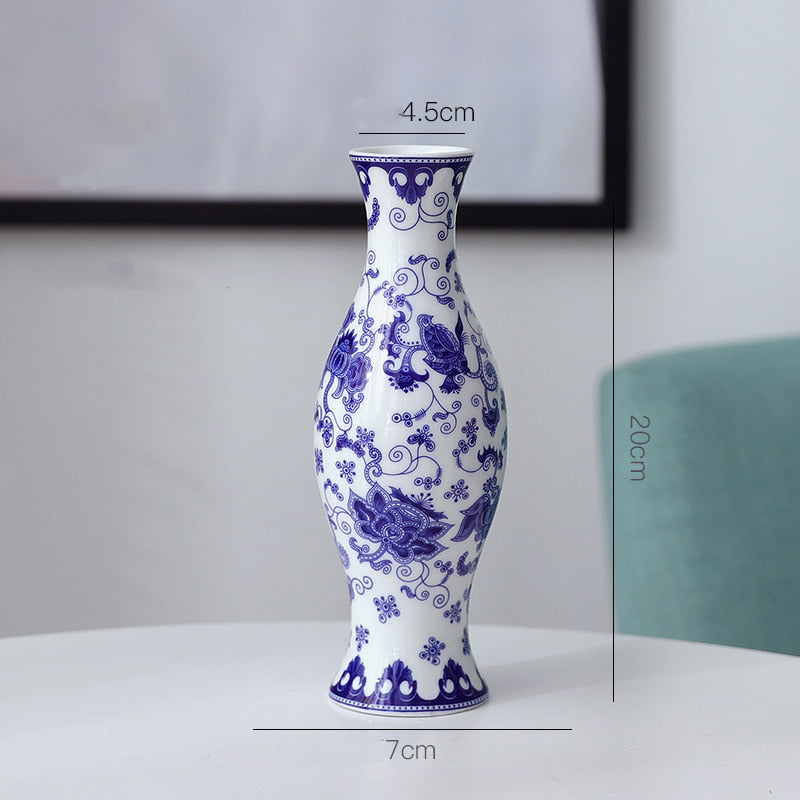 Antique Blue and White Porcelain Vase