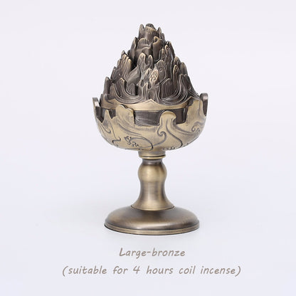 antique gold incense burner