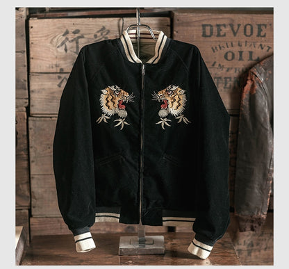 double faced bomber jacket
