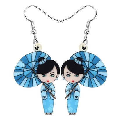 kimono girl earring