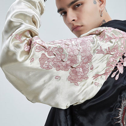cherry blossoms bomber jacket