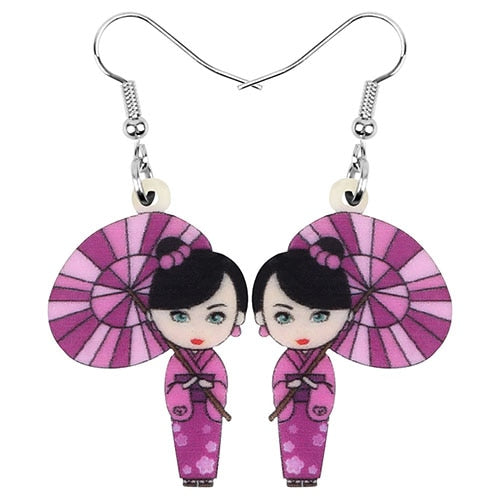 Kokeshi earrings hot