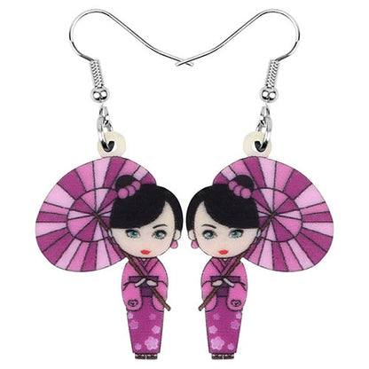 kimono girl earring
