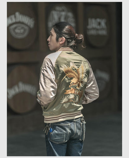 double faced bomber jacket