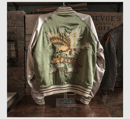 double faced bomber jacket