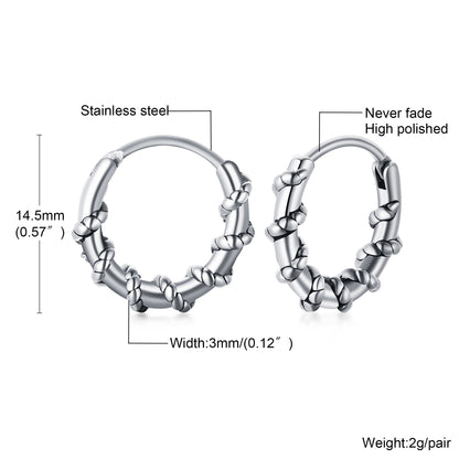 mens dragon earring size