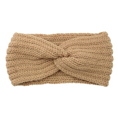 knitting cross headband