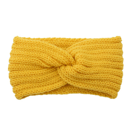 knitting cross headband