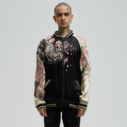 cherry blossoms bomber jacket