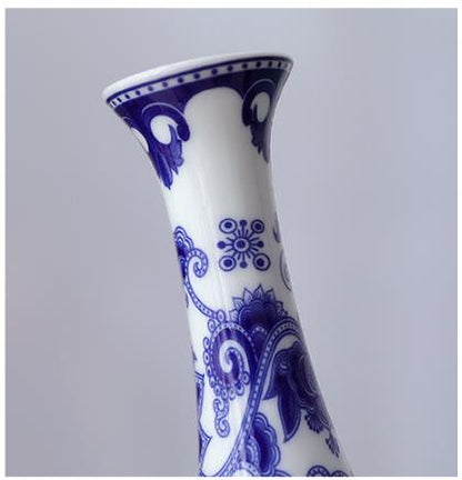 antique blue and white vase