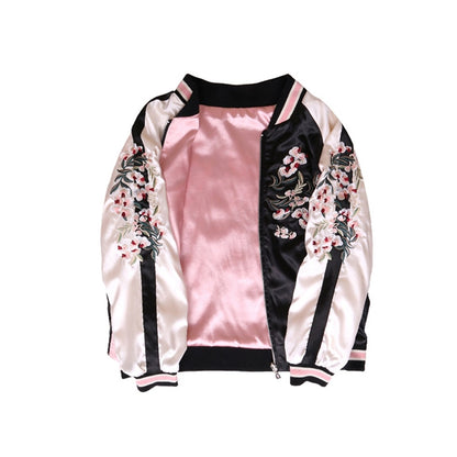 floral love bomber jacket