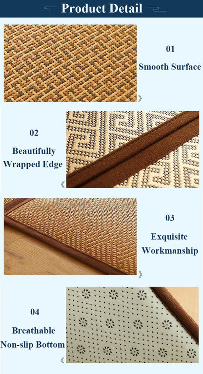 striped soft edge mat