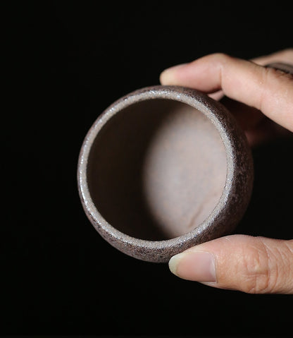 rust glazed tea set