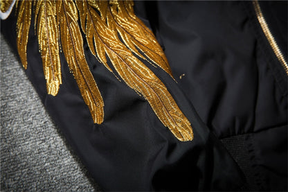 golden wing bomber jacket