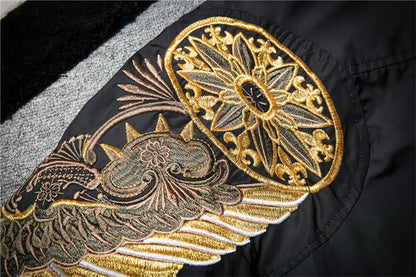 golden wing bomber jacket