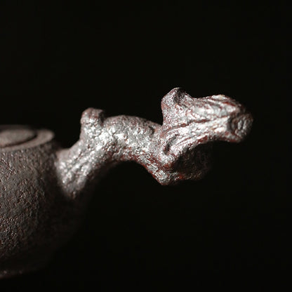rust glazed tea set