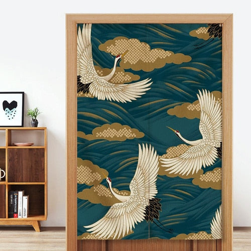 ukiyo-e japanese curtains
