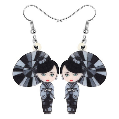 kimono girl earring