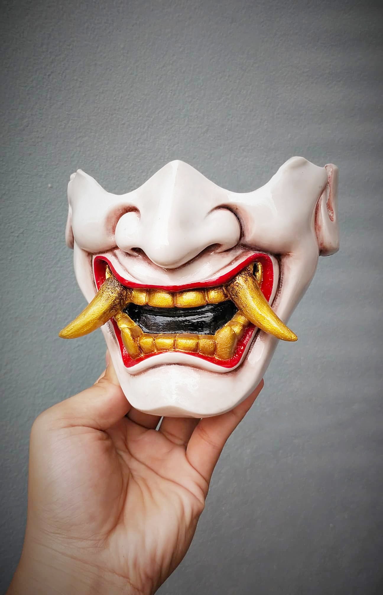 Oni Halloween Mask Fiberglass