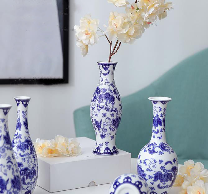 Antique Blue and White Porcelain Vase