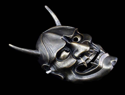 bronze hannya mask