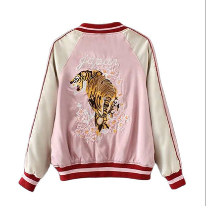 tiger roar bomber jacket