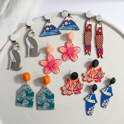 cartoon design earrings