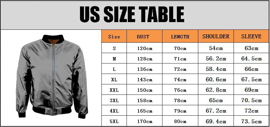 viking style bomber jacket size