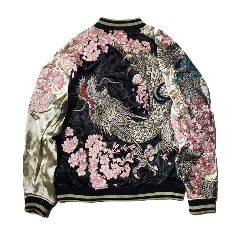 cherry blossoms bomber jacket
