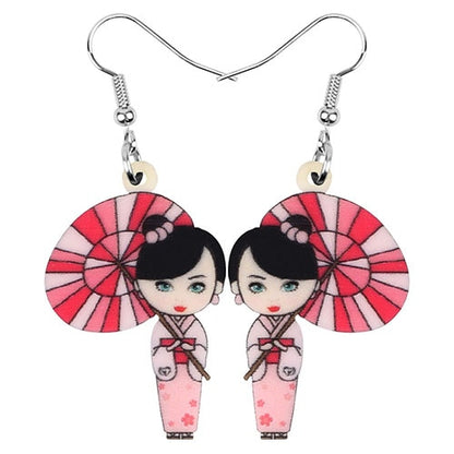 kimono girl earring