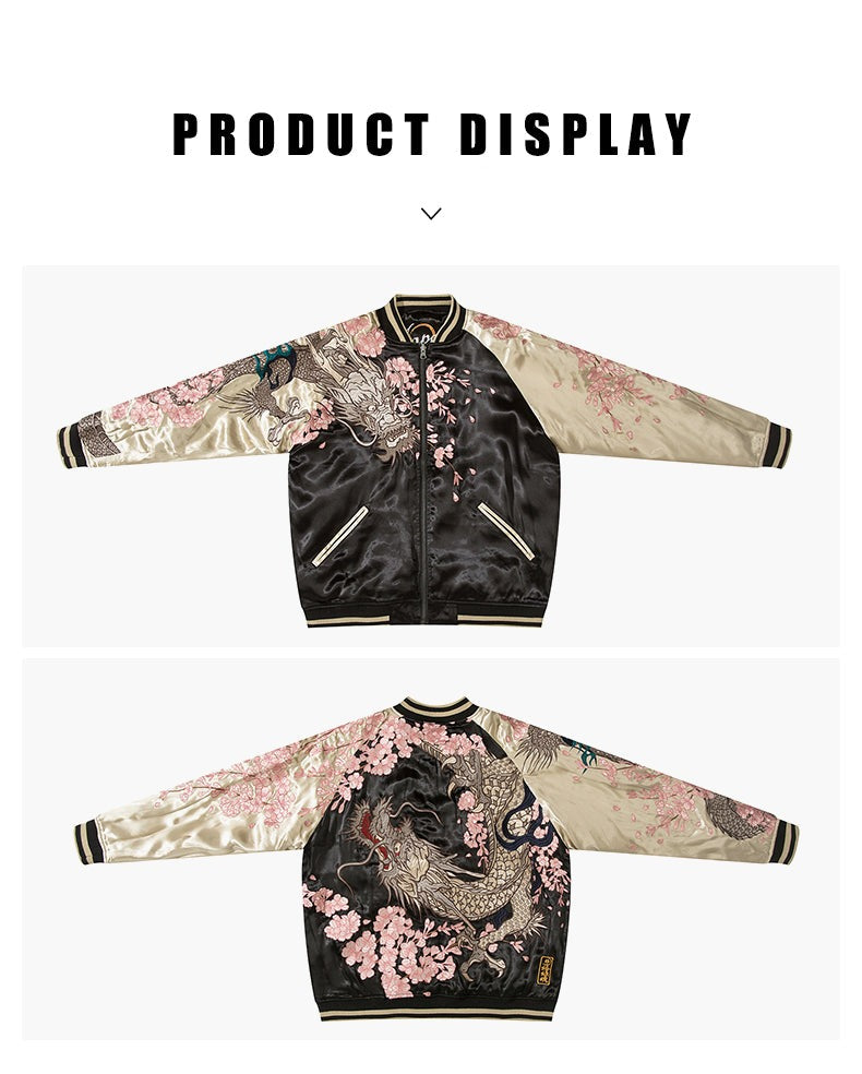 cherry blossoms bomber jacket