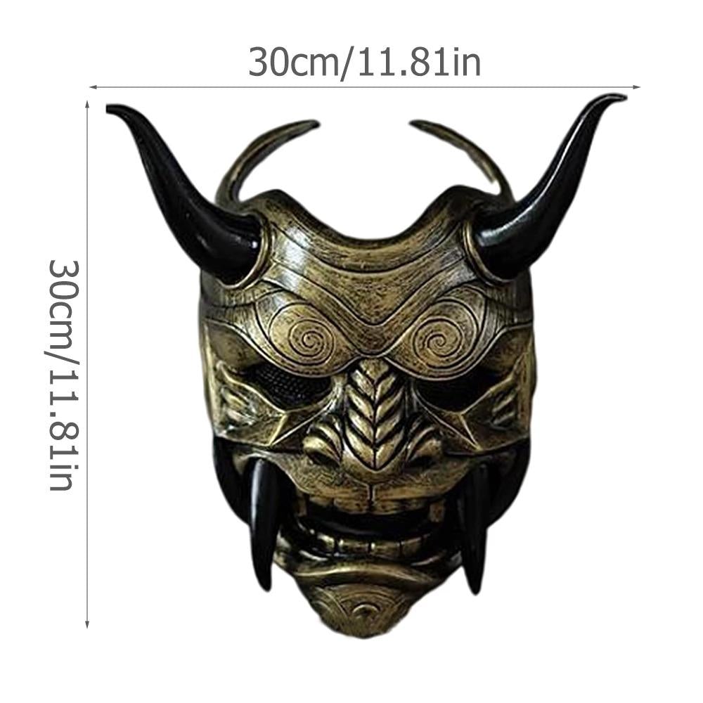 Green Oni Mask Size