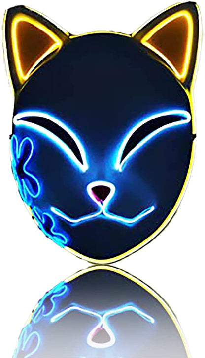 glowing kitsune mask