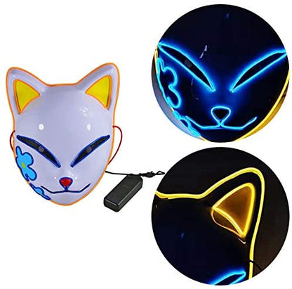 glowing kitsune mask