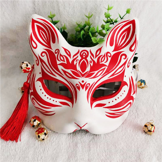 red kitsune mask