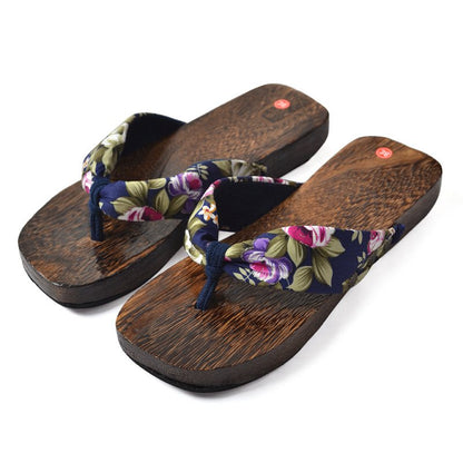 floral strips japanese sandals