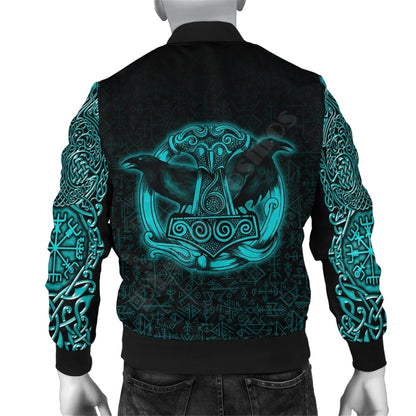 viking style bomber jacket