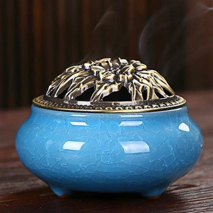 ice cracked incense burner