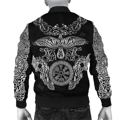 viking style bomber jacket