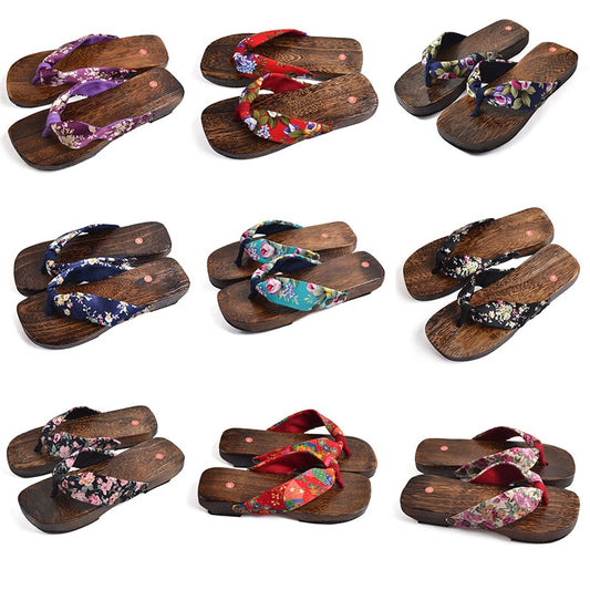 floral strips japanese sandals