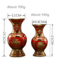 golden ceramic vase size