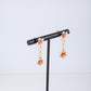 white blossom earrings