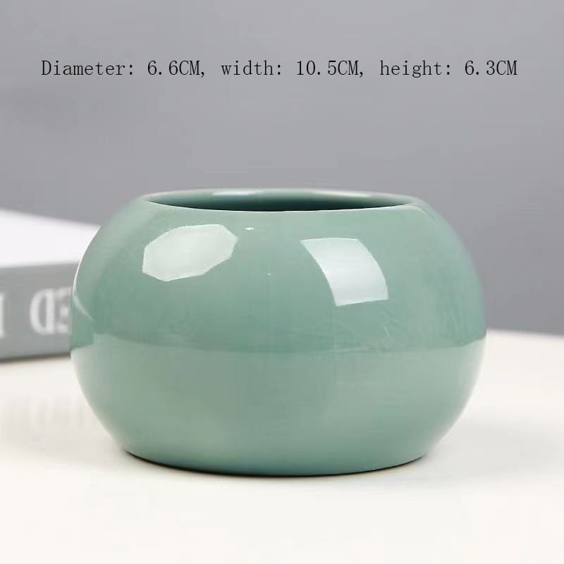 round ceramic vase size