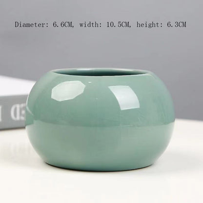 round ceramic vase size