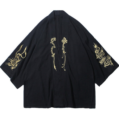 embroided haori jacket