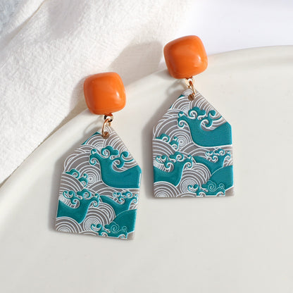 cartoon design earrings