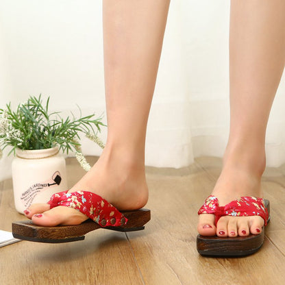floral strips japanese sandals