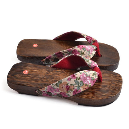 floral strips japanese sandals