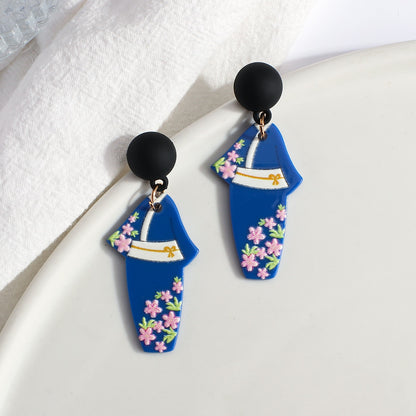 cartoon design earrings