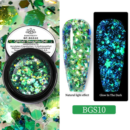 varnish glitter gel